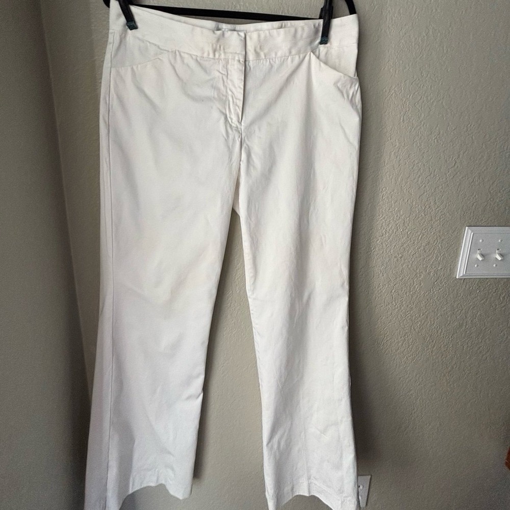 Express Design Studio‎ "Editor" white dress/casual pants  size 10